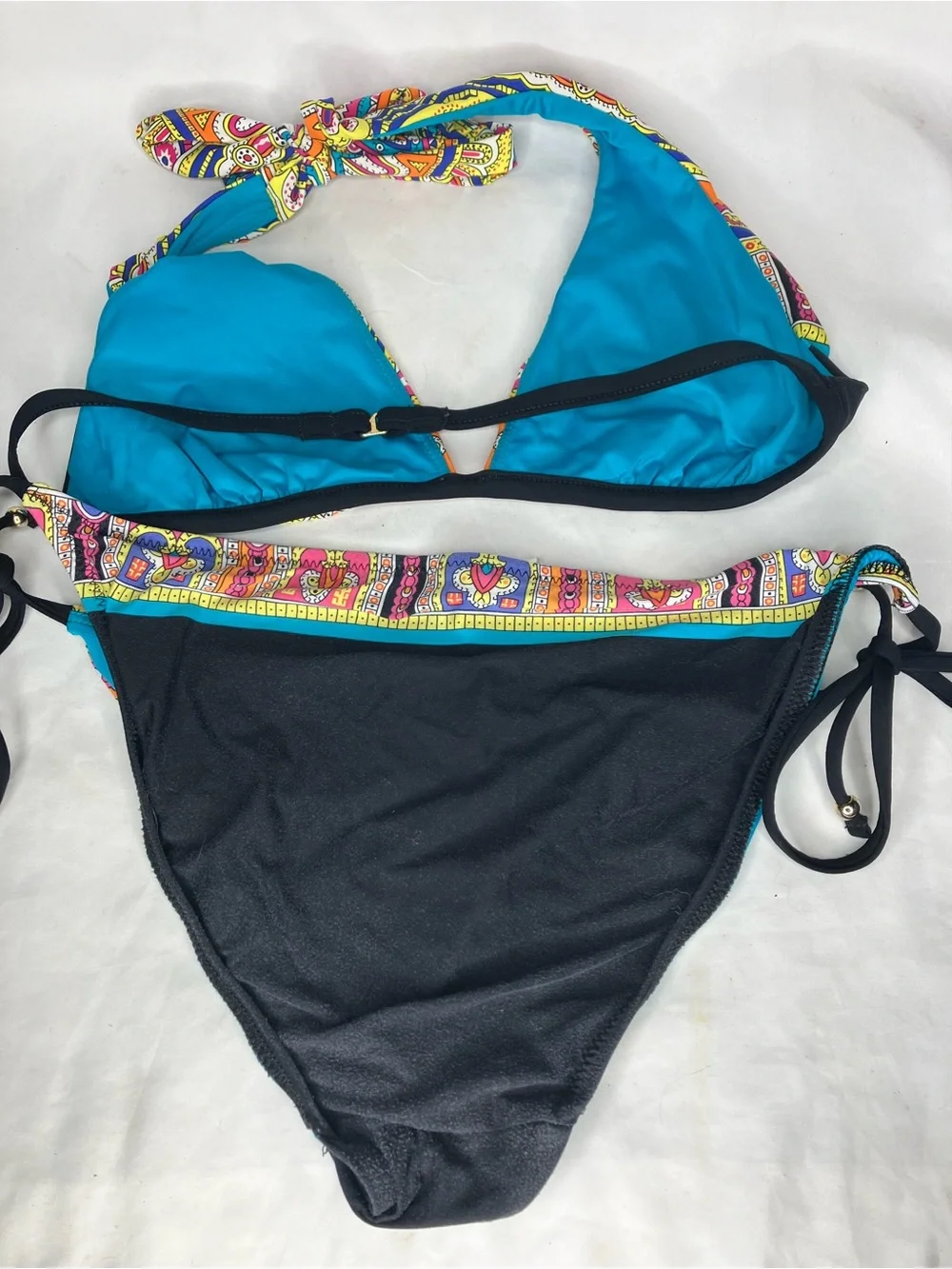 Trina Turk 8 Nepal paisley halter bikini